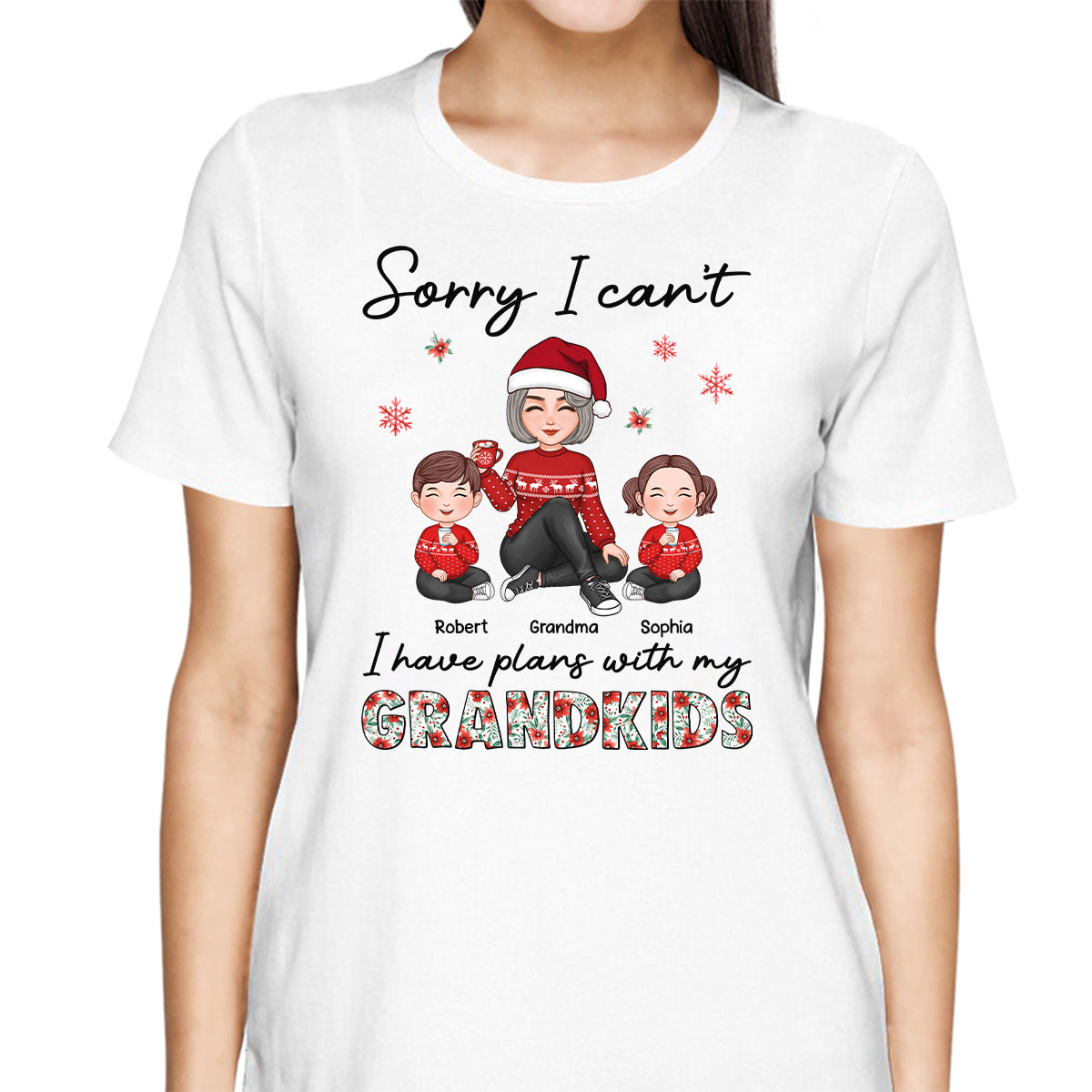 Sorry I Can‘t I Have Plans With My Grandkids Personalized Hoodie Sweatshirt
