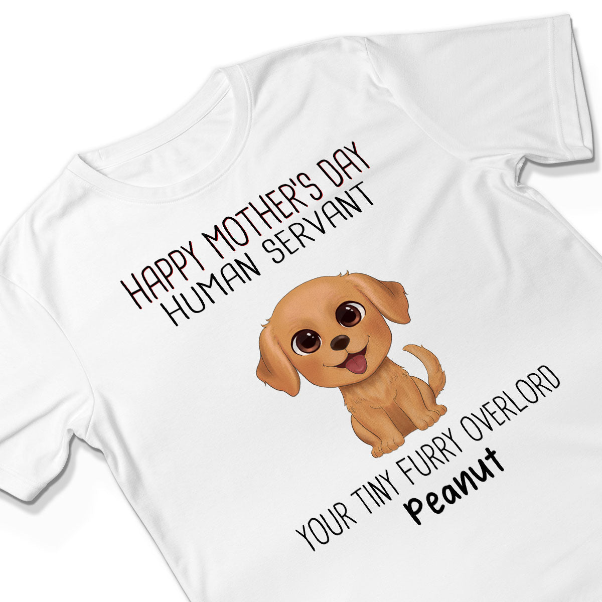 Watercolor Cute Dogs Happy Mother‘s Day Dog Human Servant Personalized Shirt