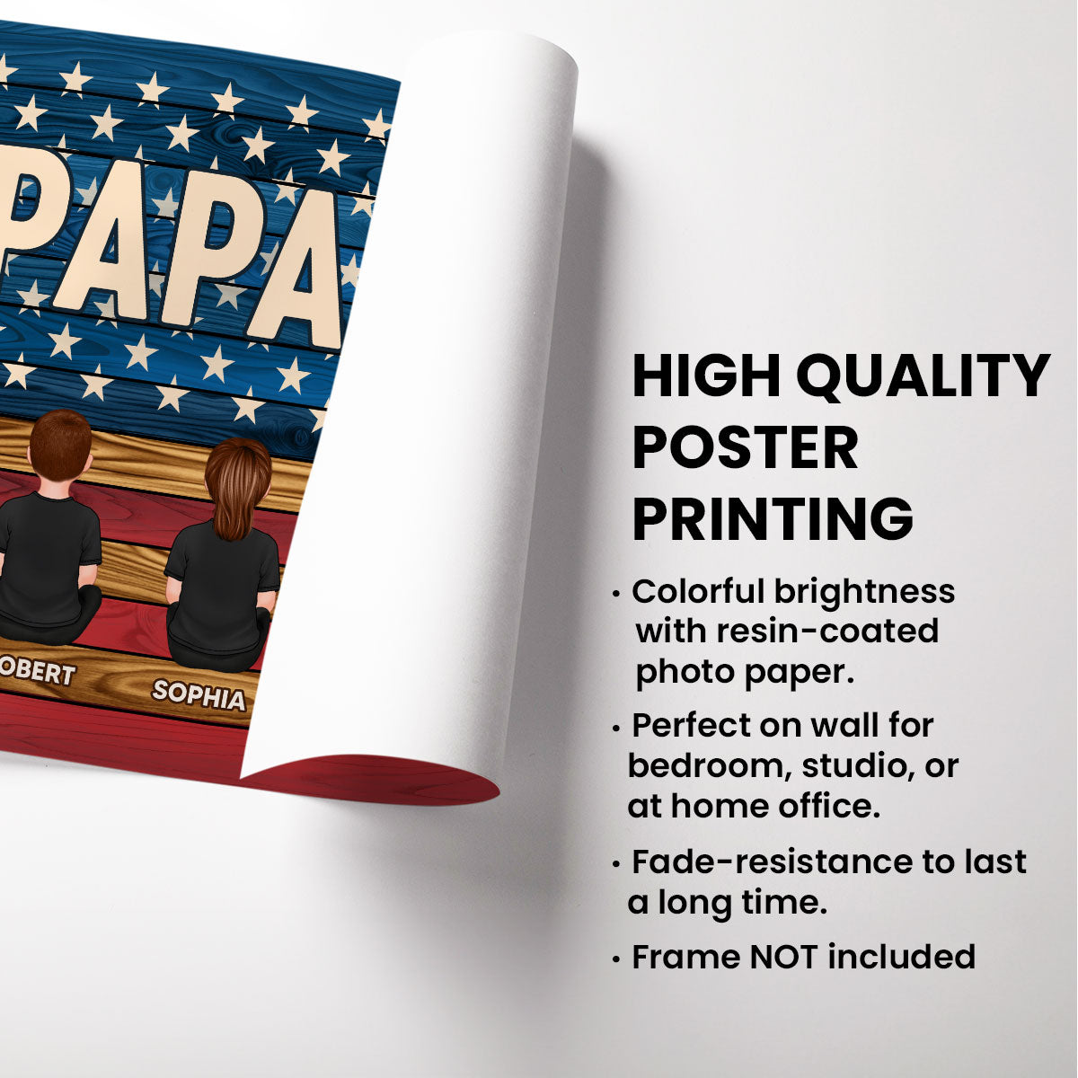 Grandpa The Man The Myth The Legend Personalized Poster, Gift For Grandpa