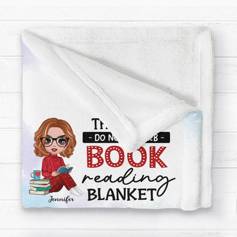 Doll Girl My Do Not Disturb Book Reading Personalized Blanket