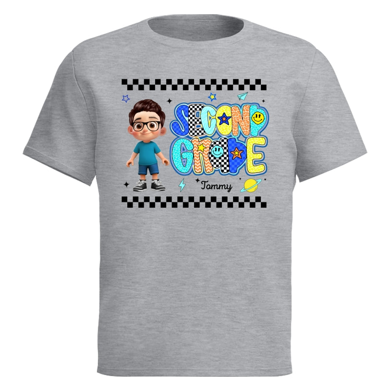 Preppy Back to School Shirt Pre-K to Fourth Grade for Kids, Boys, Girls, 1st Day of School