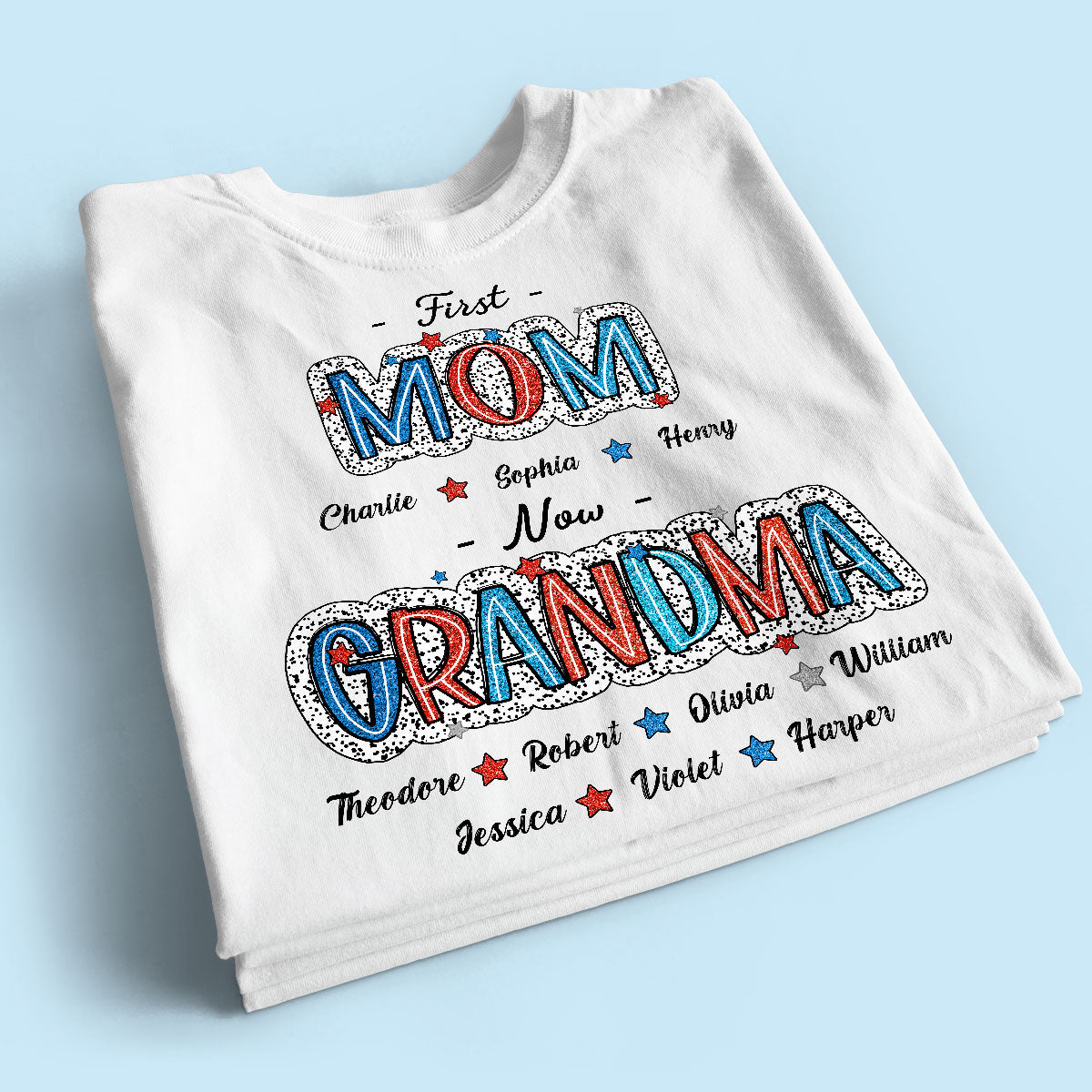 4th Of July First Mom Now Grandma Personalized Shirt