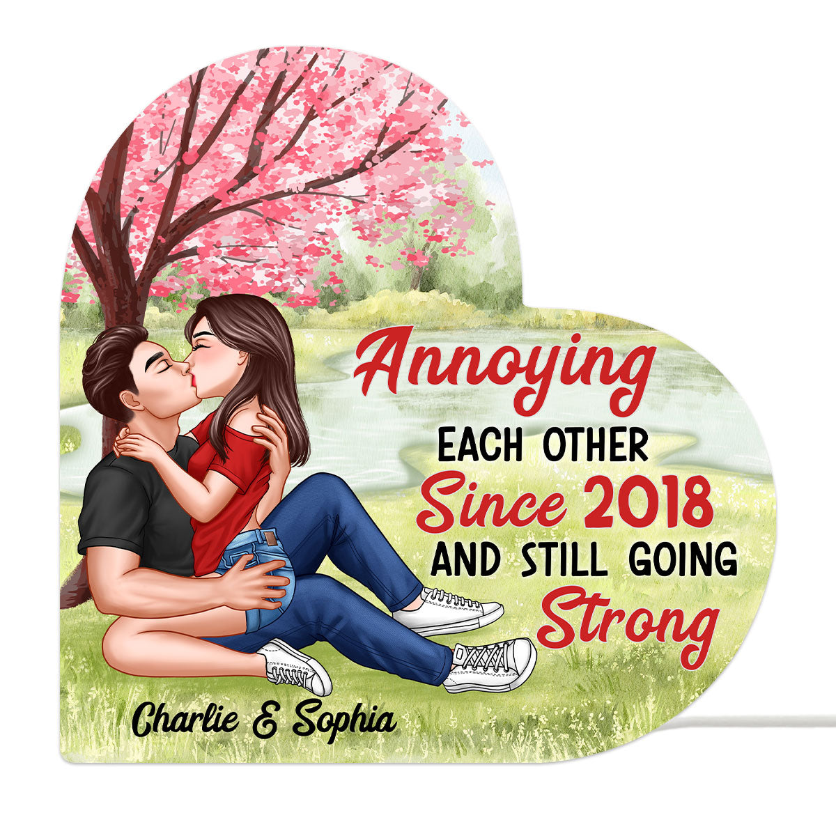 Sexy Couple Kissing Valentine‘s Day Gift Personalized Light Box