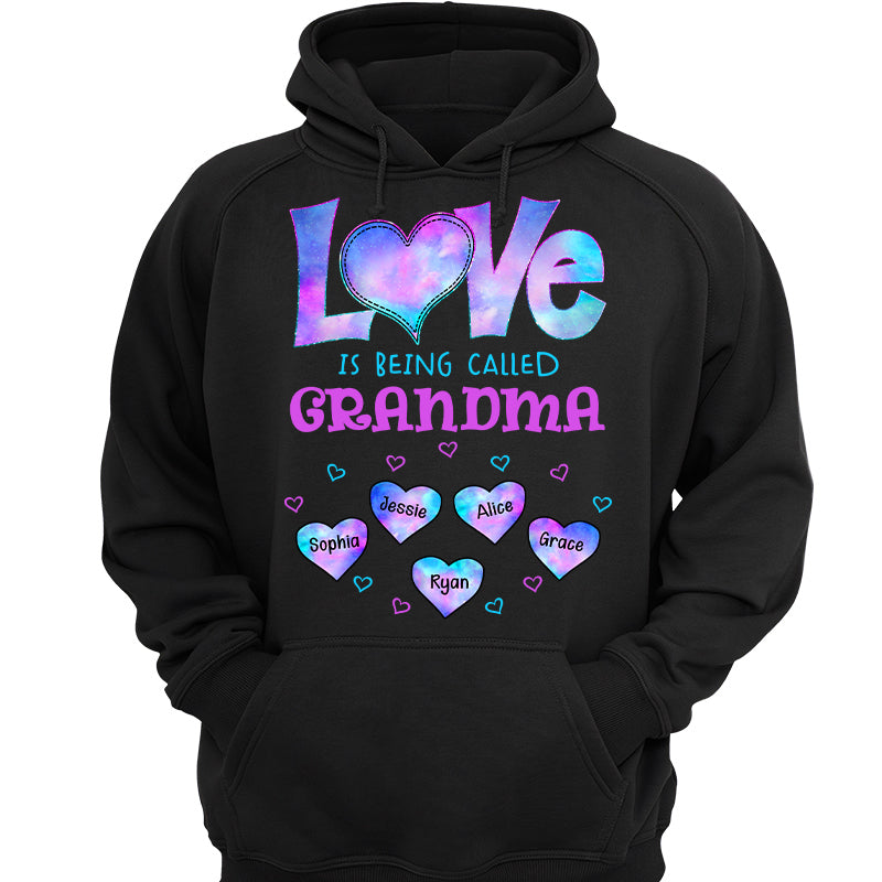 Galaxy Pattern Love Is Being Call Grandma Personalized Shirt