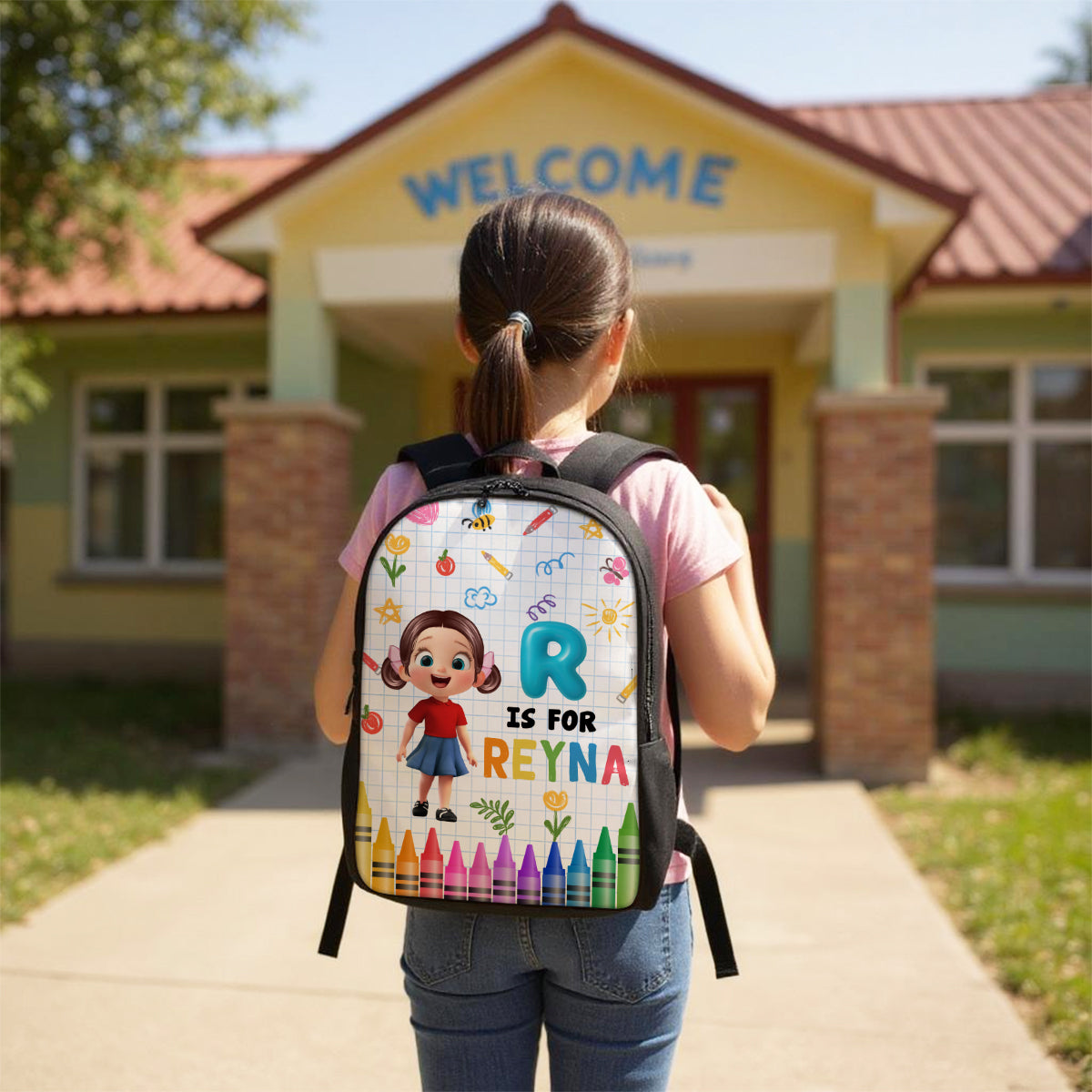 School Kid's Name Personalized Kid Backpack, Back To School gift