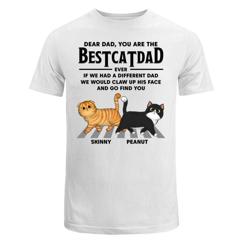 Dear Cat Dad Walking Cat Personalized Shirt