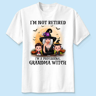Professional Grandma Witch Halloween Personalized Shirt