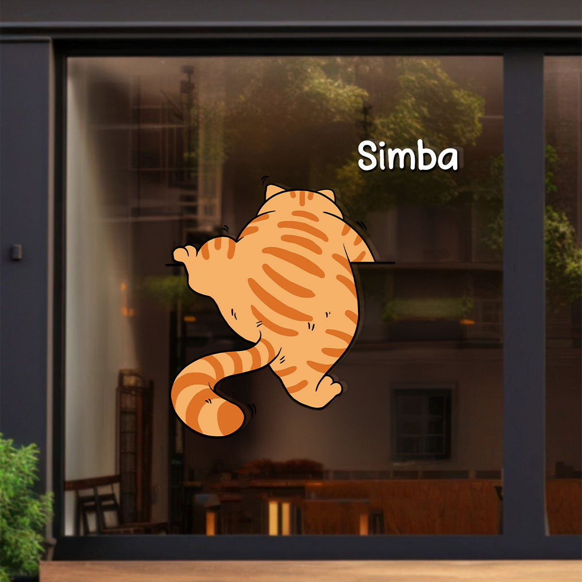 Cute Naughty Cat Decor Gift For Cat Lover Personalized Decal