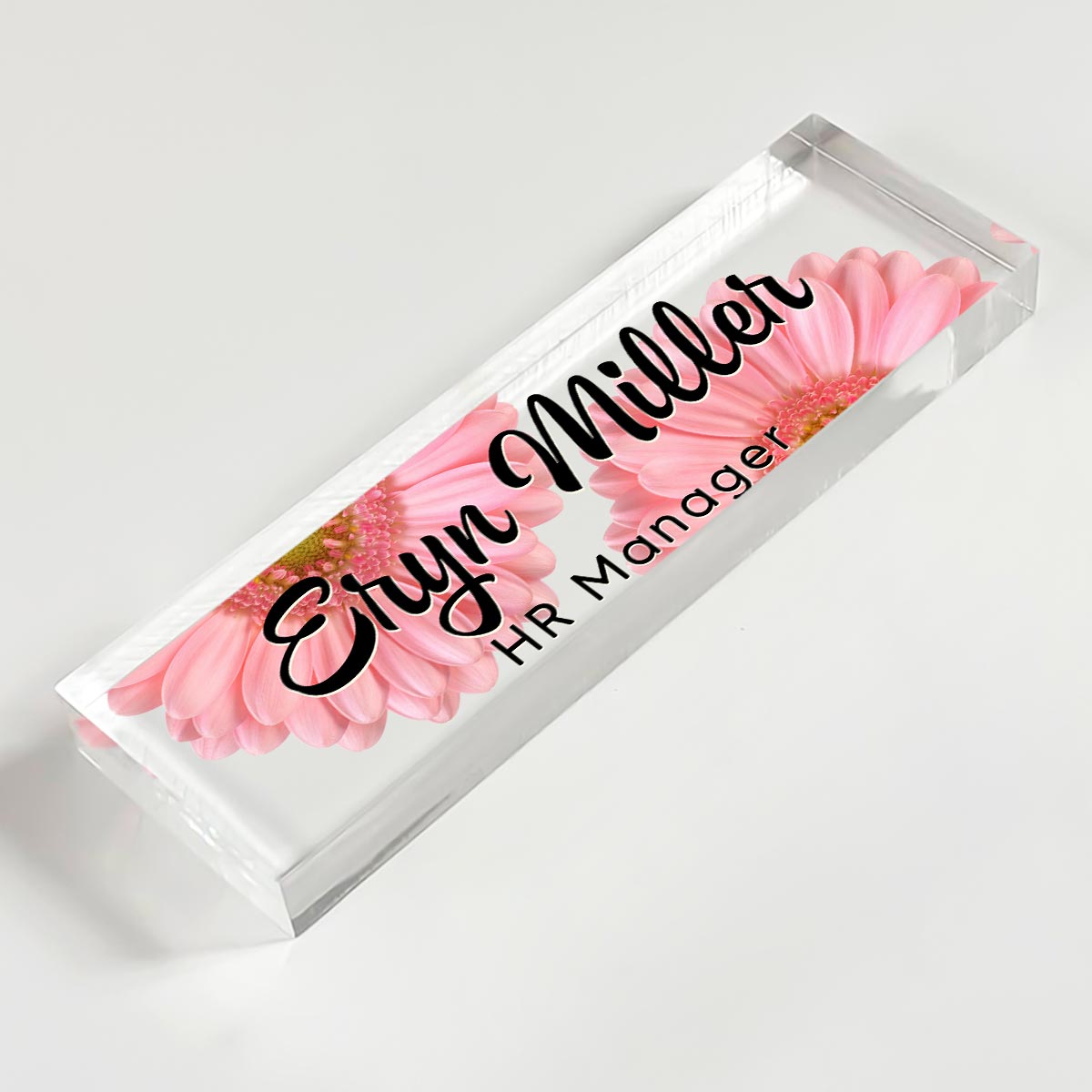 Personalized Office Acrylic Desk Name Plate, Office Desk Decor, Gift For Colleagues, Coworkers, Boss