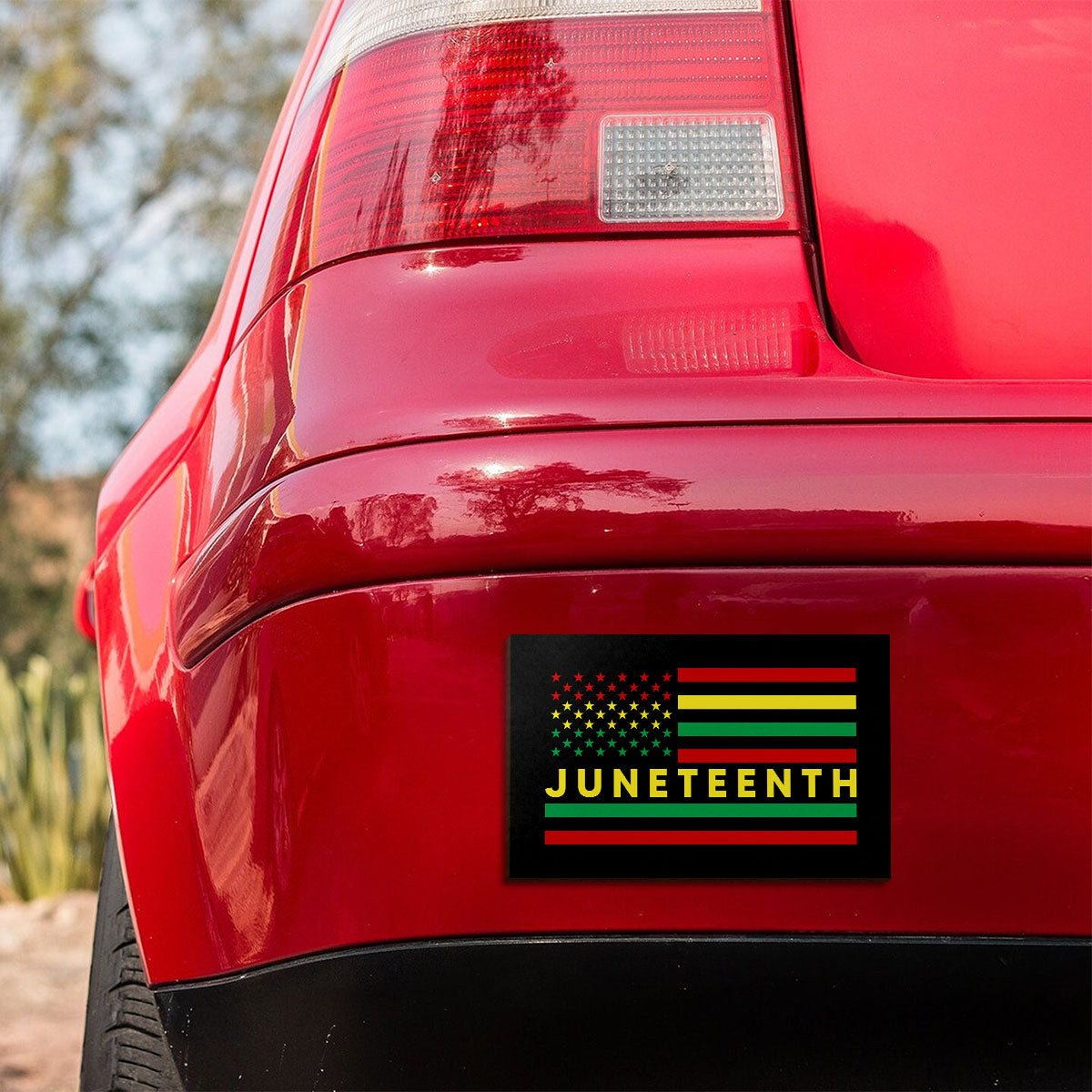 Juneteenth Celebration African American Black Pride Flag Car Magnet