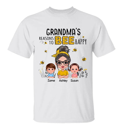 Reasons Bee Doll Grandma & Grandkids Personalized Shirt - Gift For Grandma