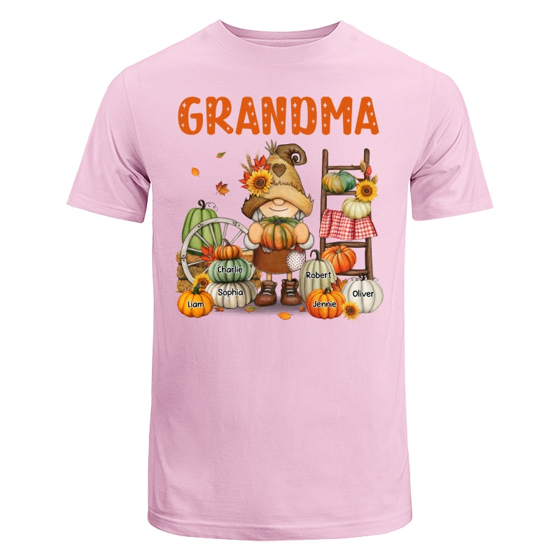 Grandma Mom Fall Season Gnome Personalized Shirt