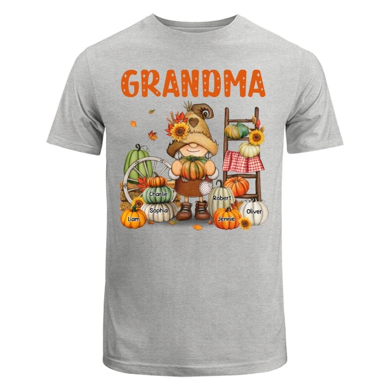 Grandma Mom Fall Season Gnome Personalized Shirt
