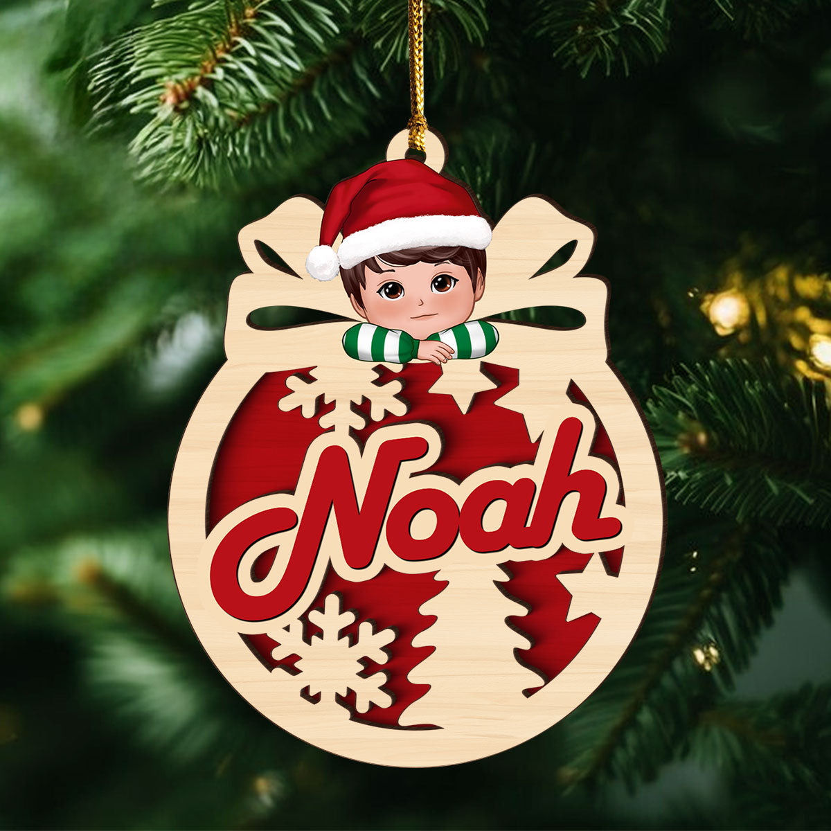 Christmas Money Gift Cards Letters Holder Ornament, Christmas Personalized Ornament, Christmas Gift For Kids