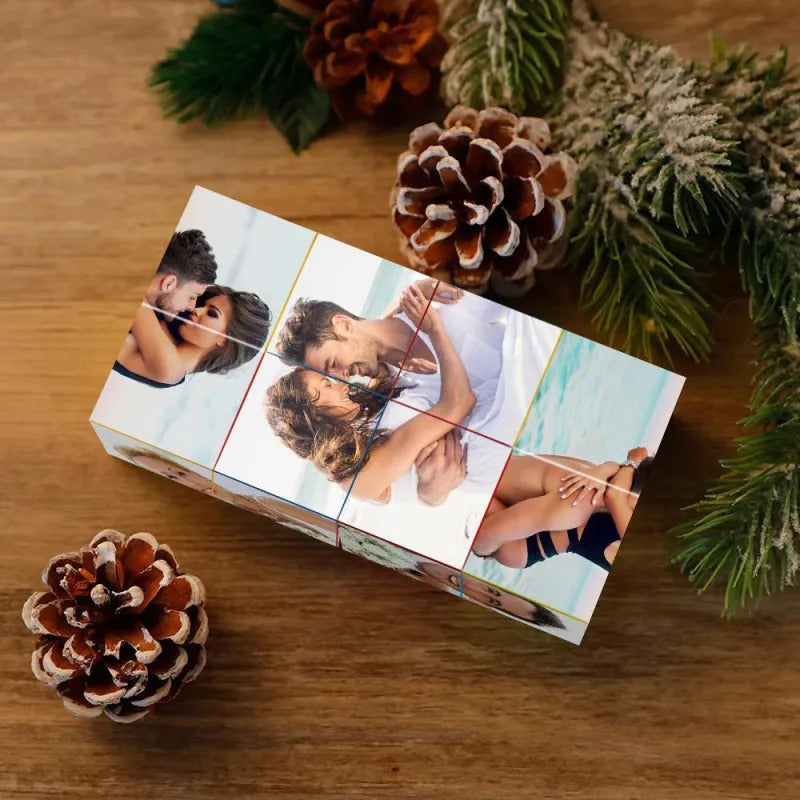Eternal Love Custom Couple Photo - Personalized Cube - Wedding Gift, Anniversary Gift, Birthday Gift, Christmas Gift For Him, For Her