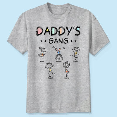 Crayon Daddy‘s Gang Personalized Shirt, Gift For Dad, For Grandpa