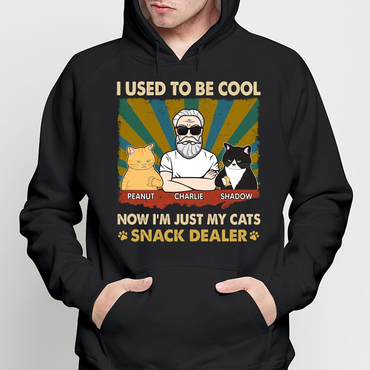 Used To Be Cool Now Snack Dealer Cat Dad Personalized Shirt