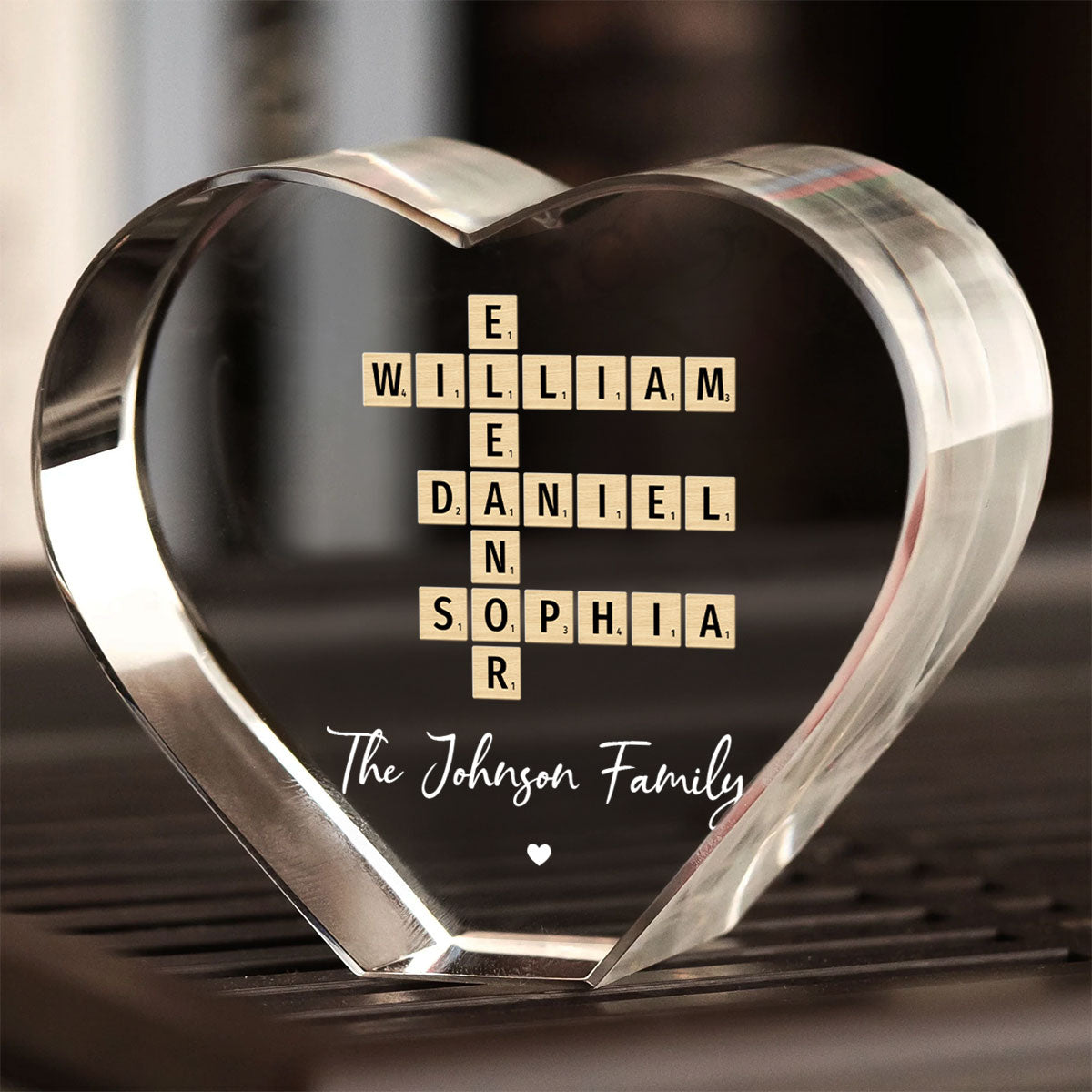 thumbnail image 2 of Personalised Family Crossword Art - Created In A Moment, Treasured Forever Poster | – UK 2 of 9