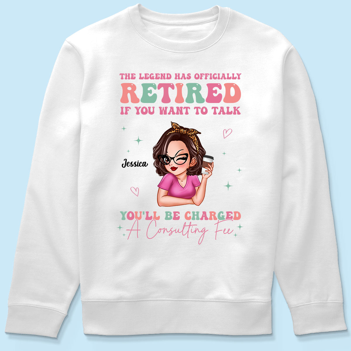 The Legend Has Officially Retired Personalized Shirt, Gift for Mom, Grandma, Bestie