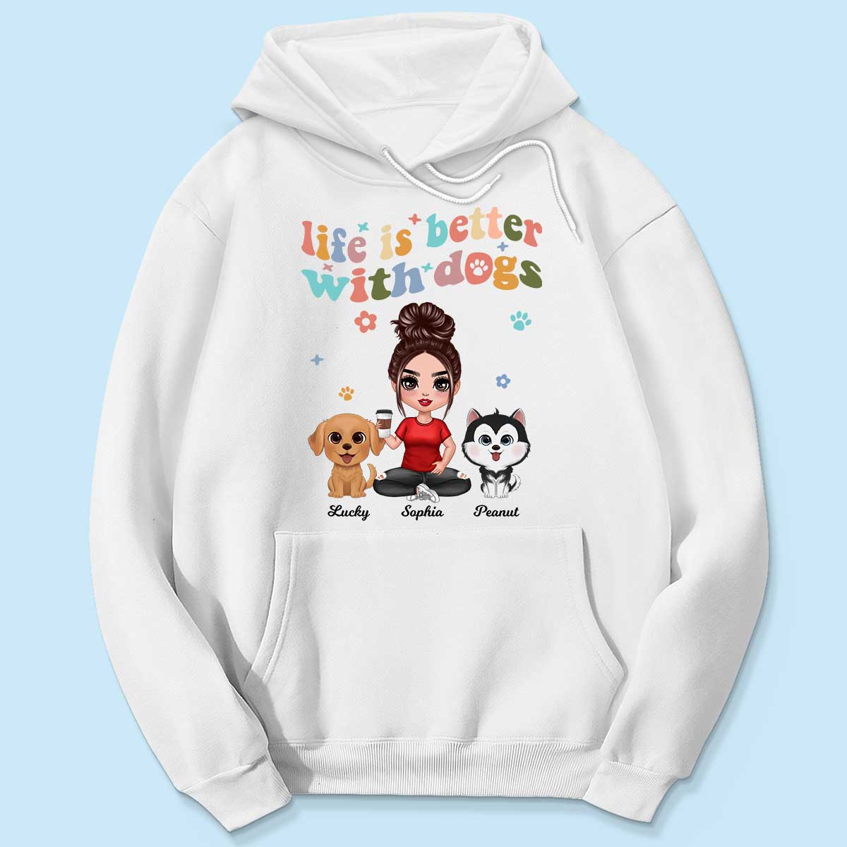 Life Is Better With Dogs Vintage Style Personalized Shirt