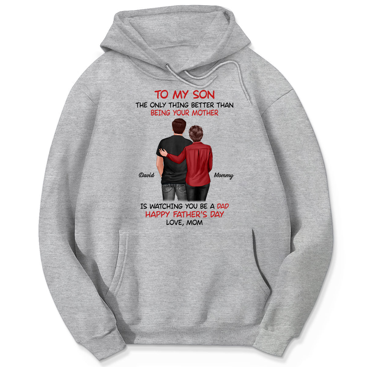 From Mom To Son Happy Father's Day Personalized Shirt, Heartfelt Gift For Son