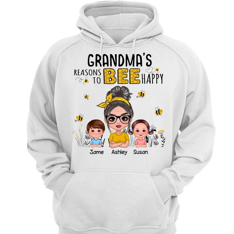 Reasons Bee Doll Grandma & Grandkids Personalized Shirt - Gift For Grandma
