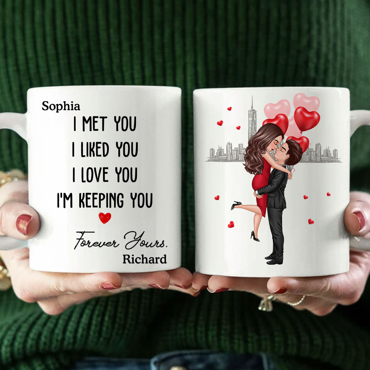 Forever Yours Couple Anniversary Gift  Personalized Mug