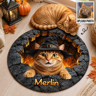 Trending Cute Dog Cat - Personalized Doormat - Halloween Gift For Dog Mom, Cat Mom