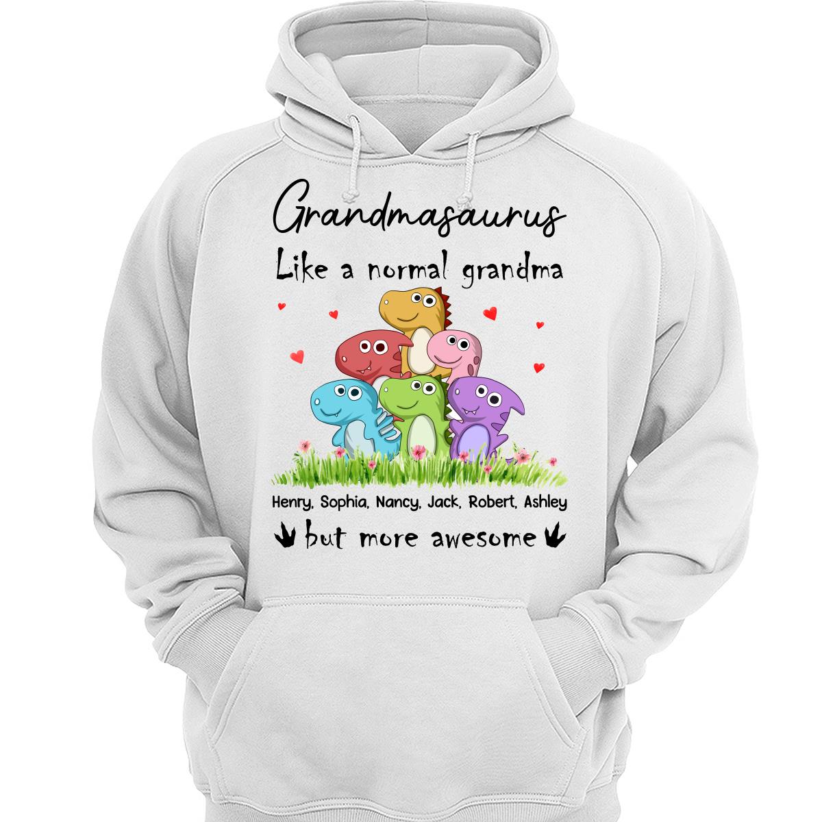Grandmasaurus Colorful Dinosaurs Mom Grandma Personalized Shirt