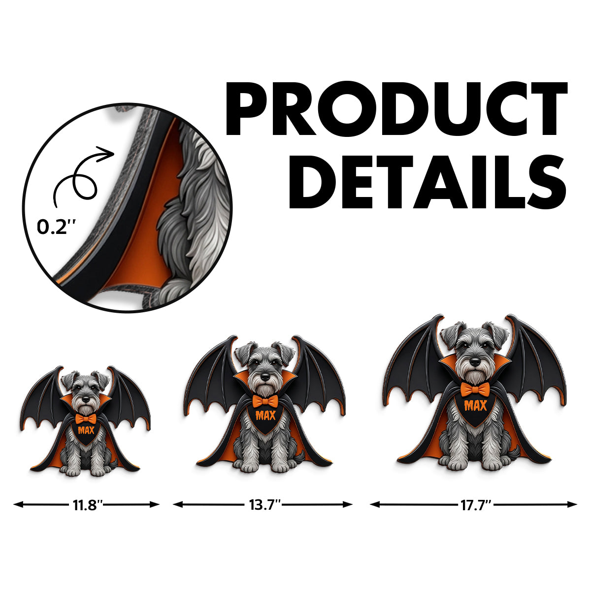Custom Dog Cat Vampire - Personalized Door Hanger Sign - Spooky Rustic Halloween Porch Decoration