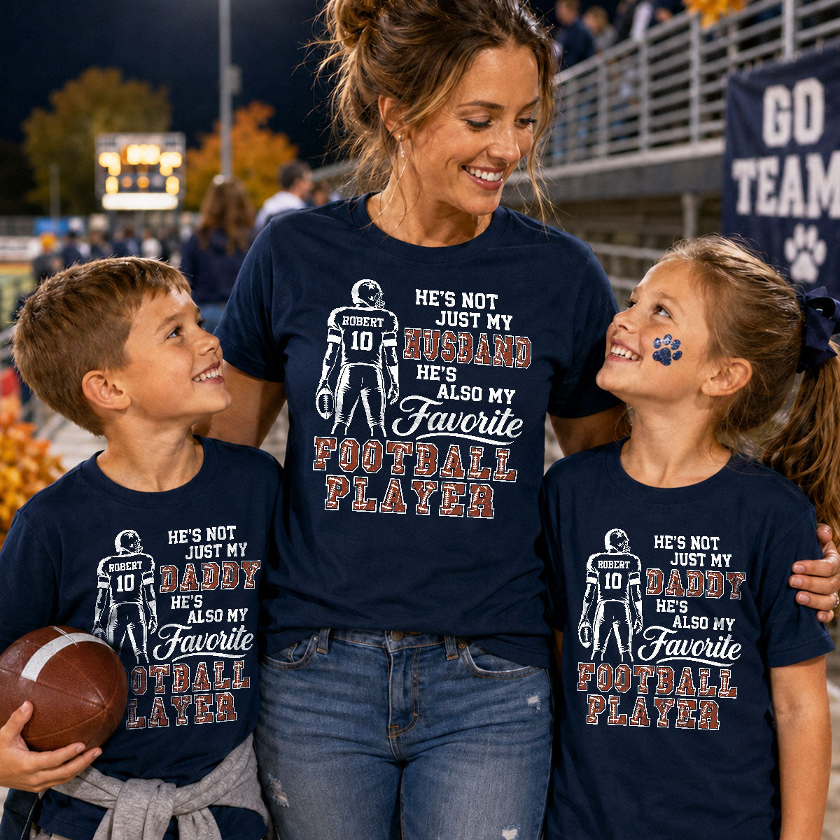 My Favorite Football Player - Personalized Shirt - Custom Game Day Shirt for Football Mom, Grandma, Girlfriend