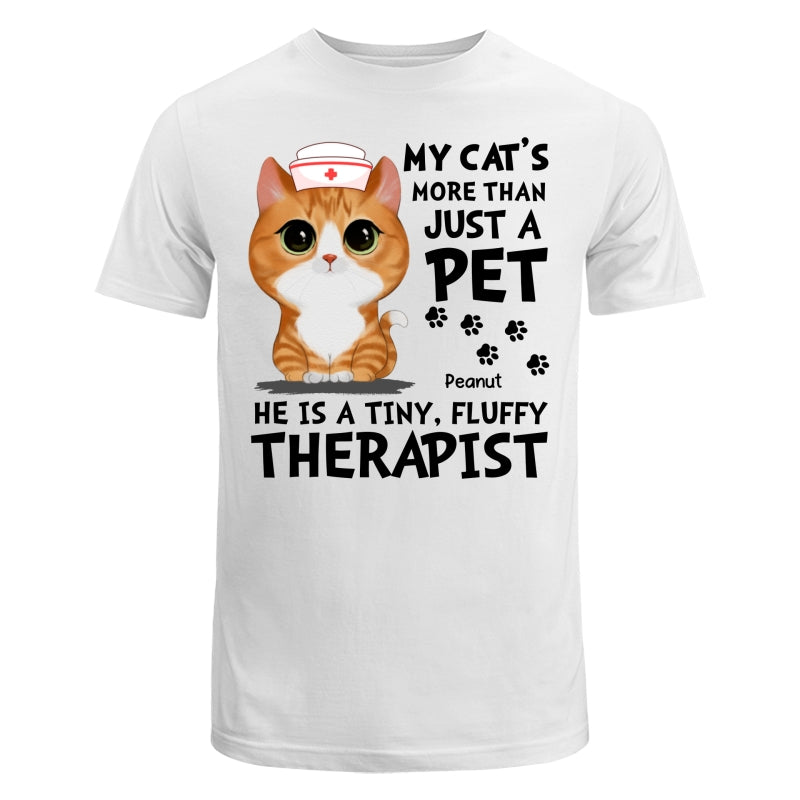 Cats Are My Therapists Cute Watercolor Cat Personalized Shirt