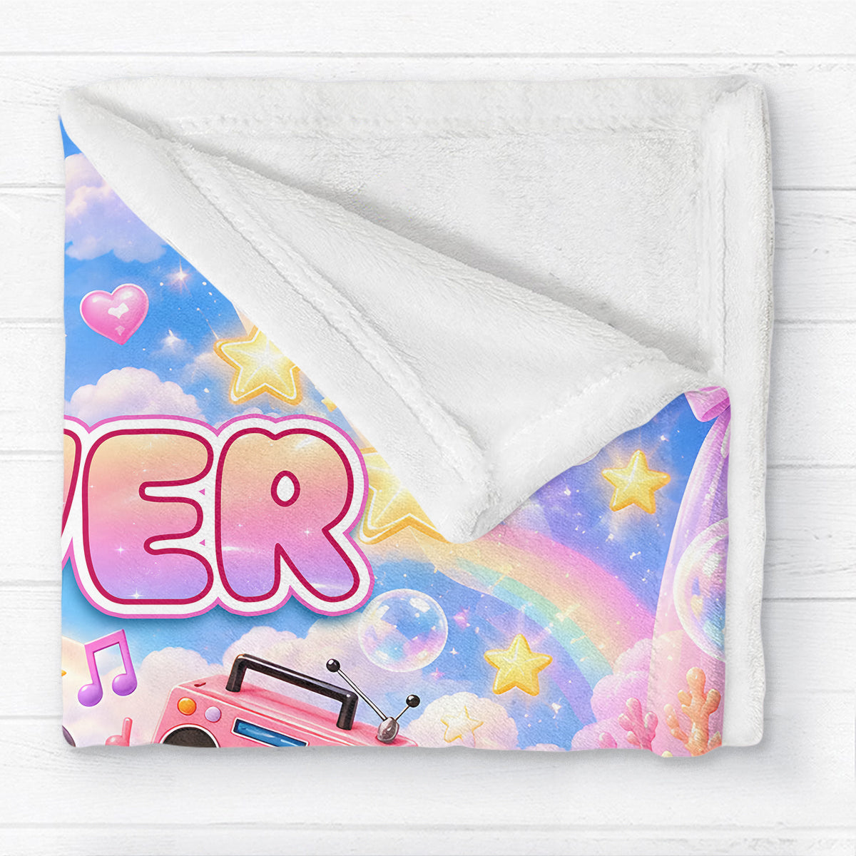 Squishy Dumpling Kawaii Bao - Personalized Fleece Blanket - Christmas Gift for Boys Girls, Daughter Son, Grandkids