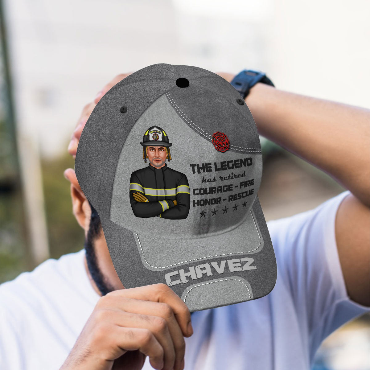 The Legend Has Retired Firefighter Personalized Classic Cap