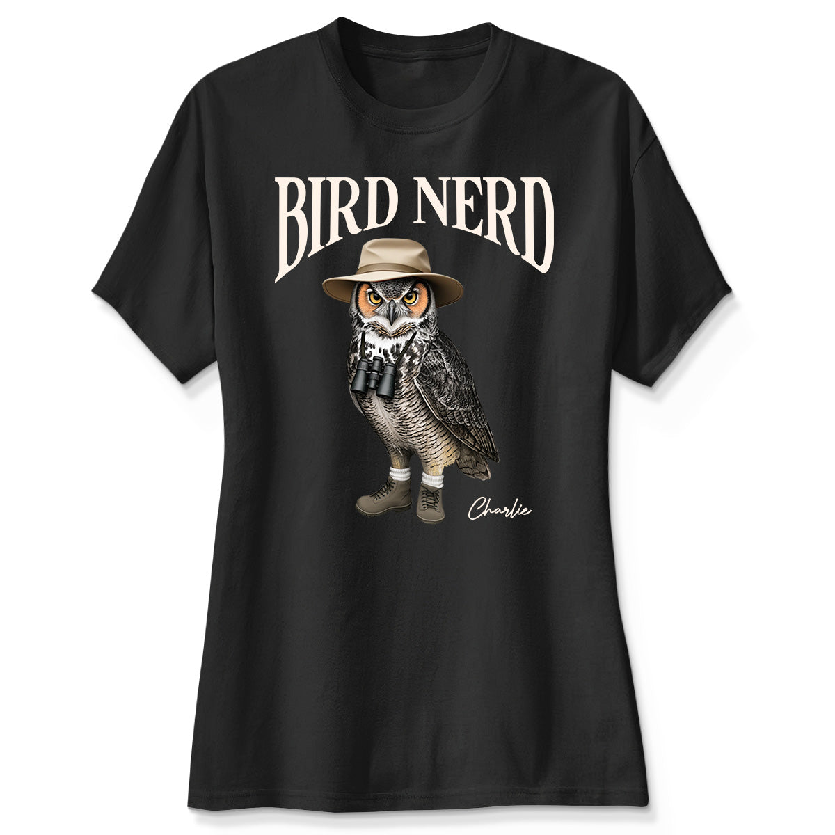 Bird Nerd Funny Bird Watcher Shirt, Twitcher Shirt, Gift for Bird Lover Personalized Dark Color Shirt