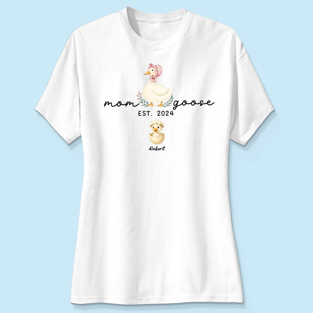 Mama Goose Grandma Goose And Kids Est Year Personalized Shirt, Gift