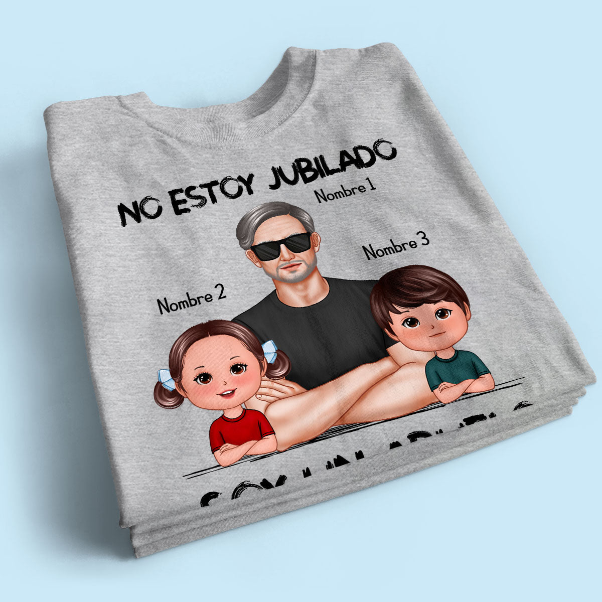 Retired Grandpa Spanish Abuelo Personalized Shirt