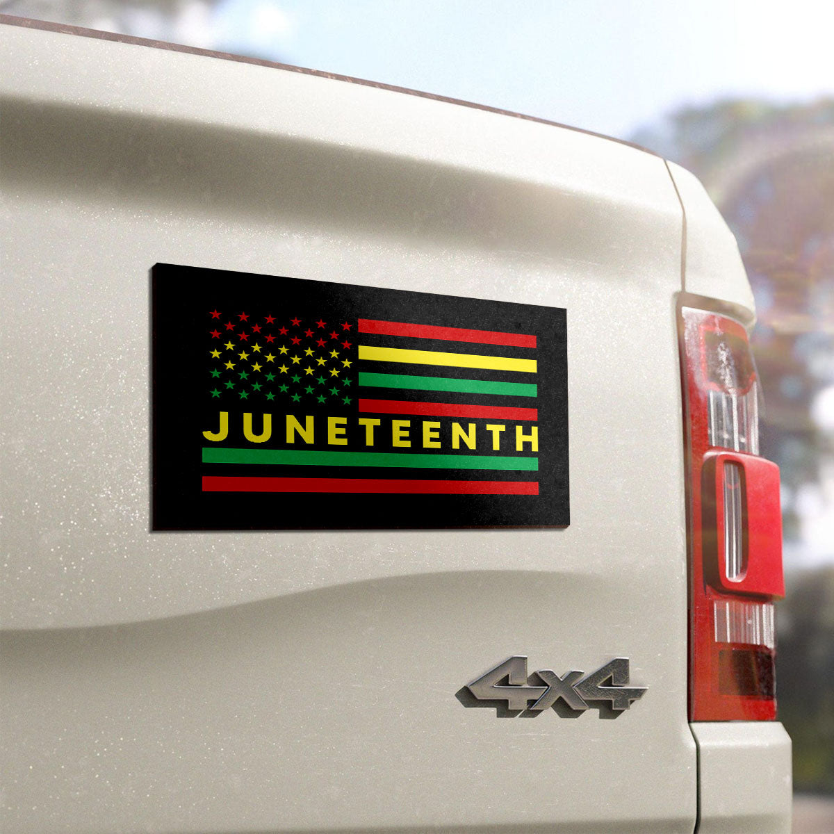 Juneteenth Celebration African American Black Pride Flag Car Magnet