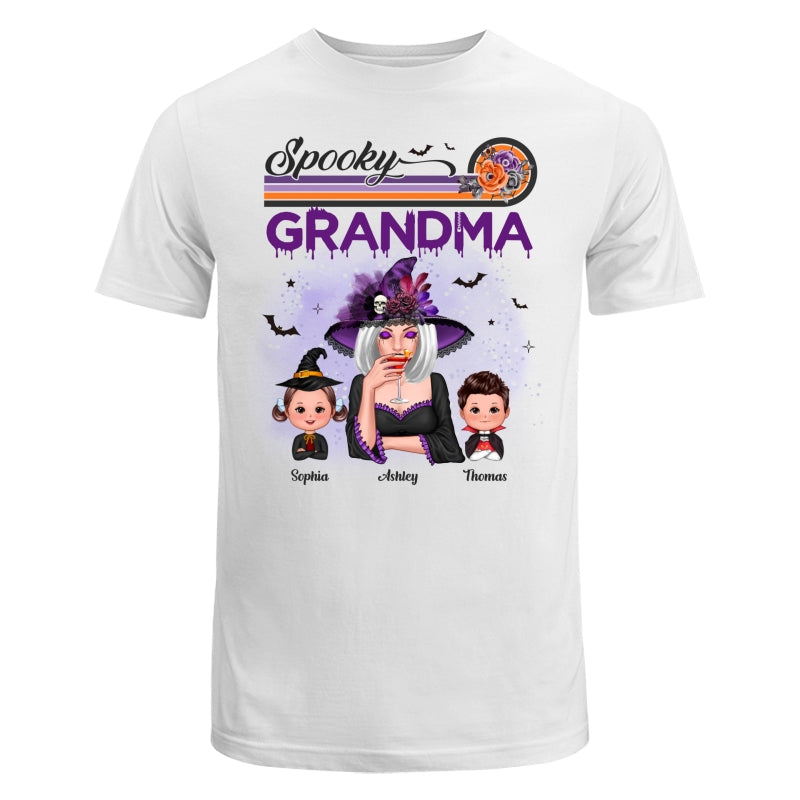 Spooky Grandma Mom Halloween Retro Personalized Shirt