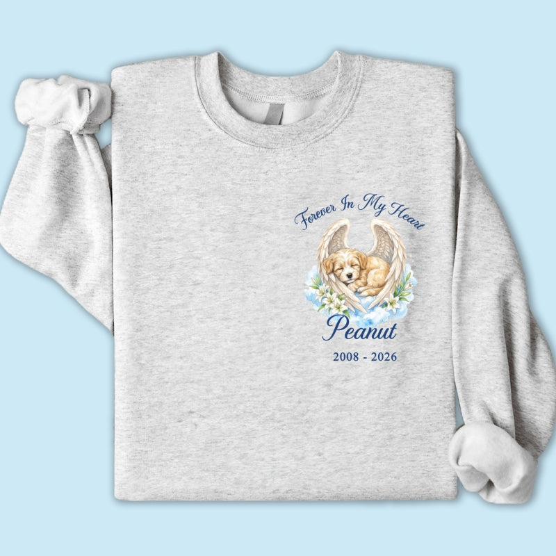 Memorial Upload Dog Cat Custom Photo - Personalized Shirt - Memorial Shirt, Sympathy, Remembrance Gift