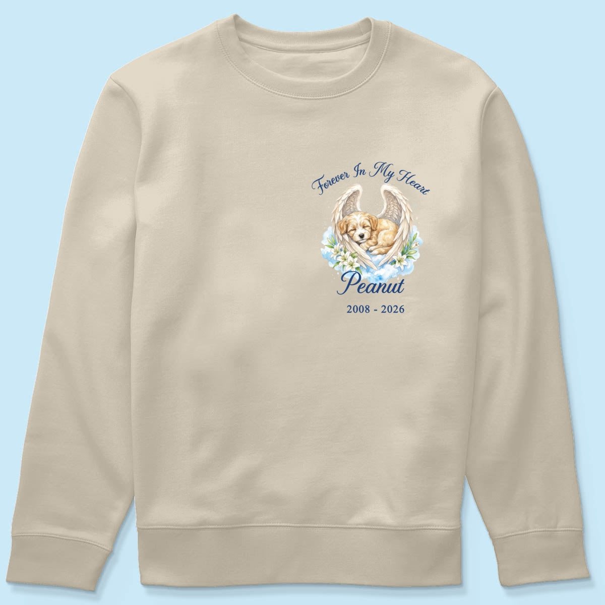 Memorial Upload Dog Cat Custom Photo - Personalized Shirt - Memorial Shirt, Sympathy, Remembrance Gift