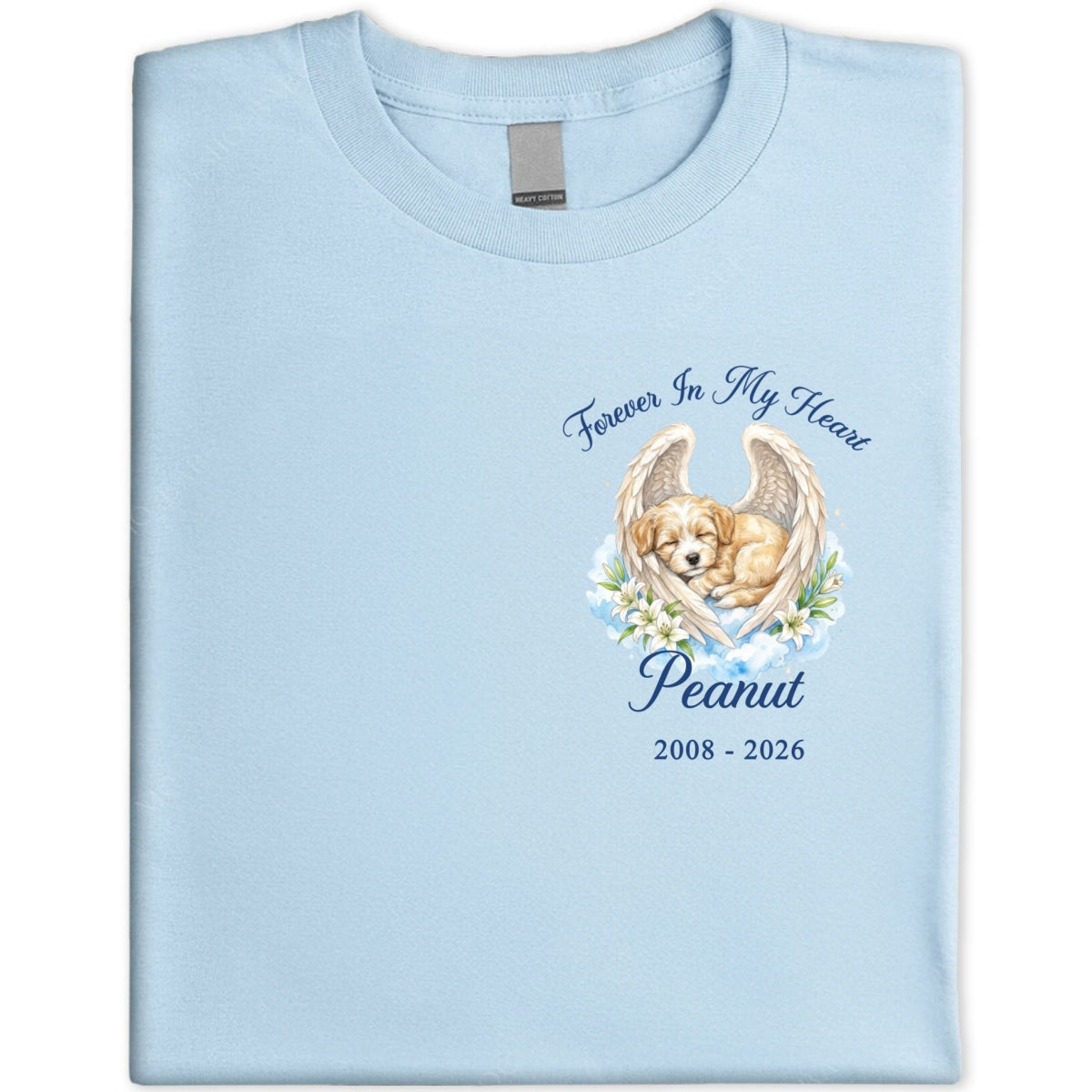 Memorial Upload Dog Cat Custom Photo - Personalized Shirt - Memorial Shirt, Sympathy, Remembrance Gift