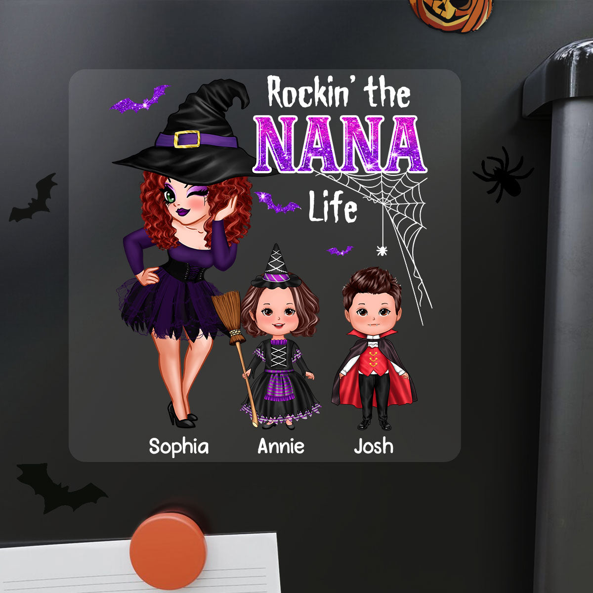 Pretty Woman Halloween Rockin' The Grandma Mom Auntie Life Personalized Decal, Halloween Decoration