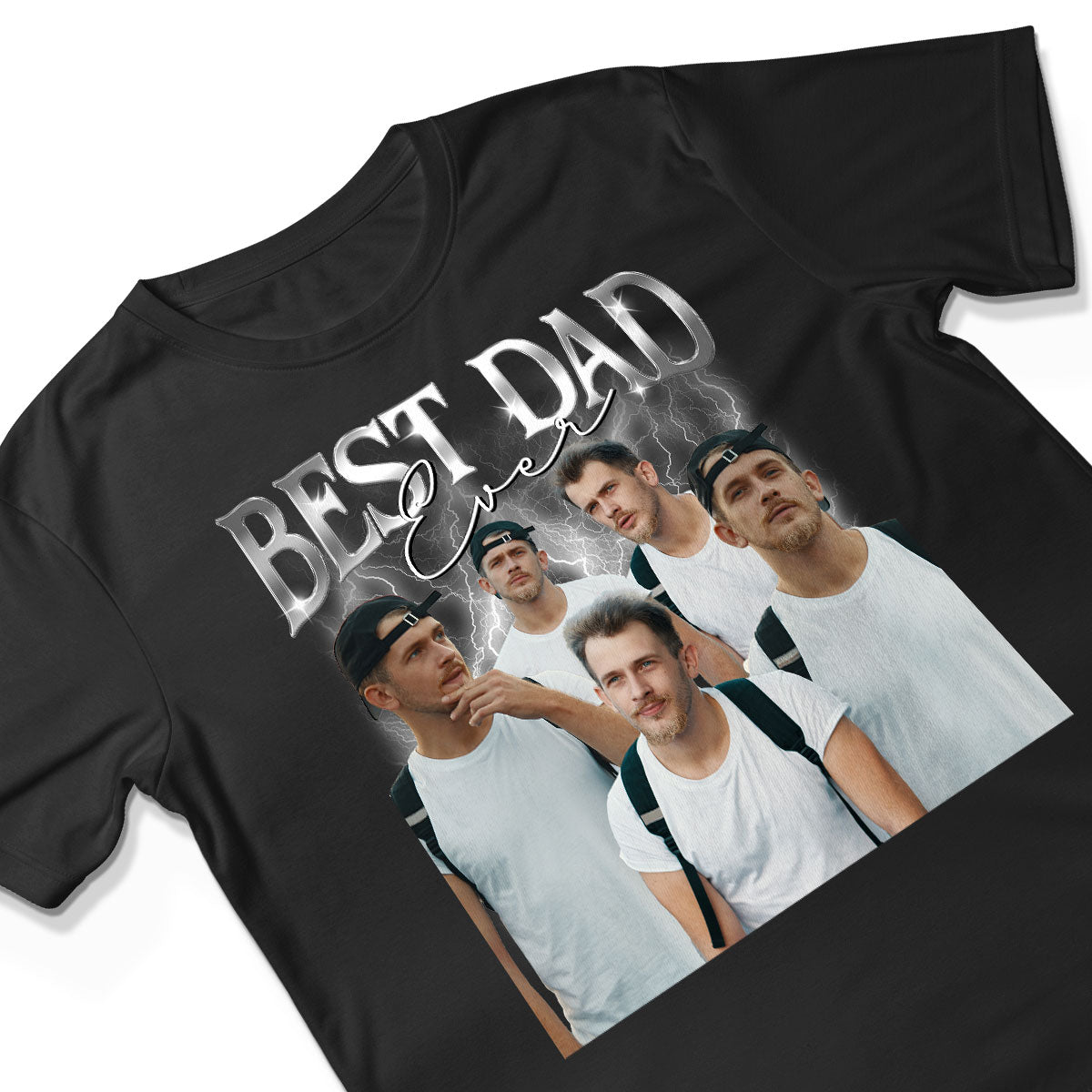 Bootleg Best Dad Ever Photos Insert Personalized Shirt