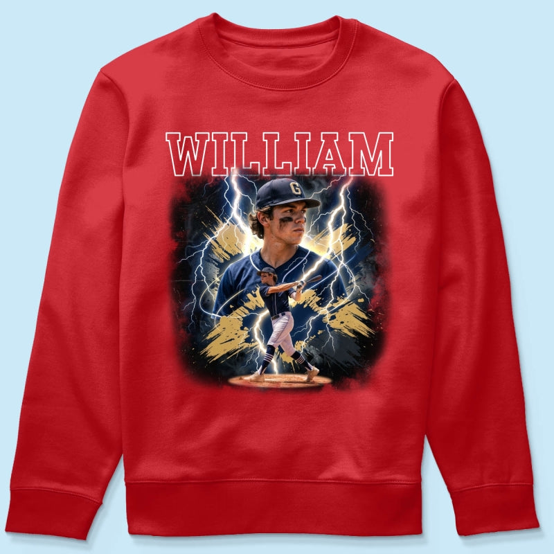 Trending Bootleg Sport Photos Insert With Name - Personalized Shirt - Gift For Boy, Girl