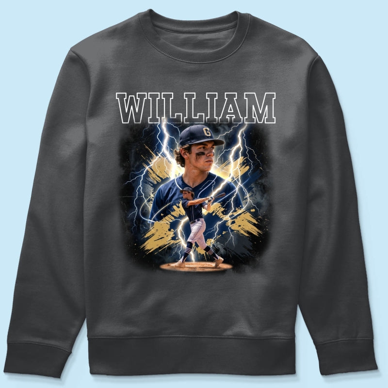 Trending Bootleg Sport Photos Insert With Name - Personalized Shirt - Gift For Boy, Girl
