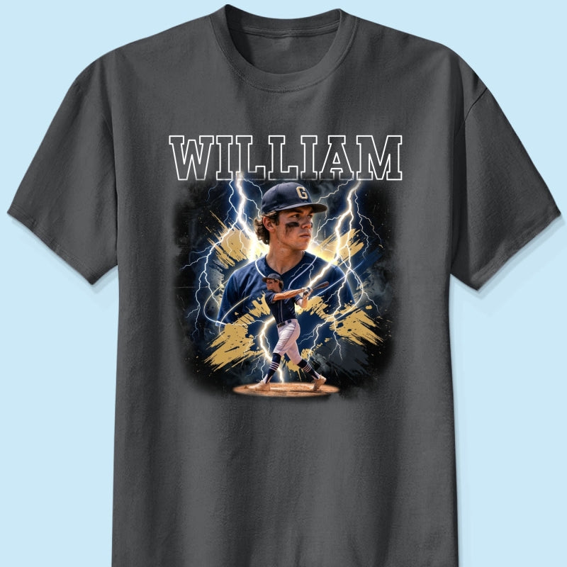 Trending Bootleg Sport Photos Insert With Name - Personalized Shirt - Gift For Boy, Girl