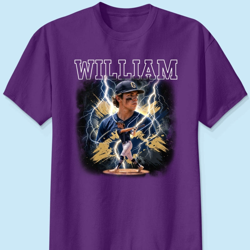 Trending Bootleg Sport Photos Insert With Name - Personalized Shirt - Gift For Boy, Girl