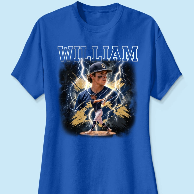 Trending Bootleg Sport Photos Insert With Name - Personalized Shirt - Gift For Boy, Girl