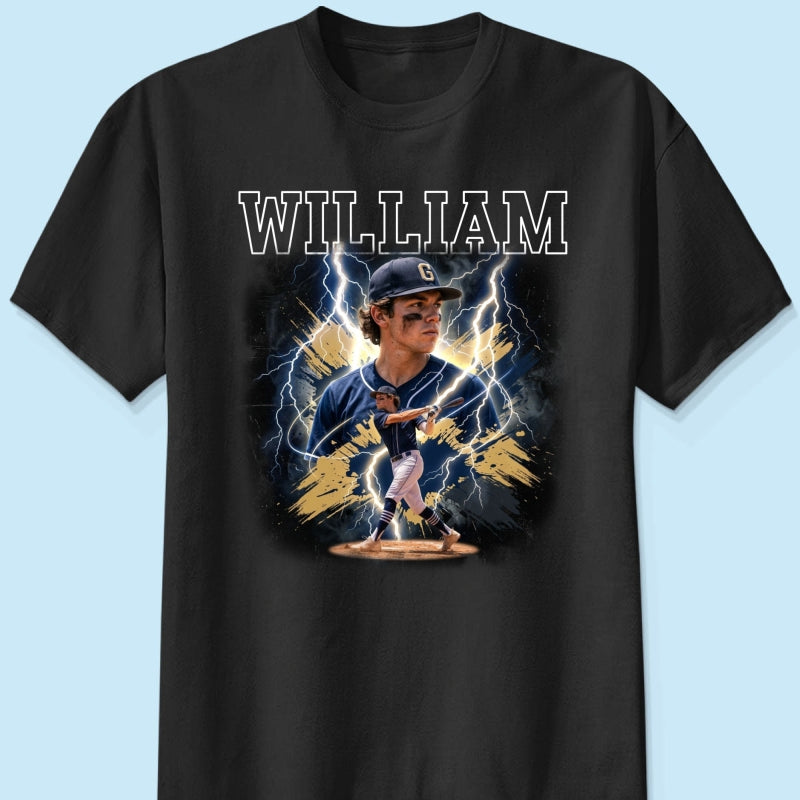 Trending Bootleg Sport Photos Insert With Name - Personalized Shirt - Gift For Boy, Girl